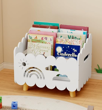 Montessori style storage as the best bookshelf ideas for kids